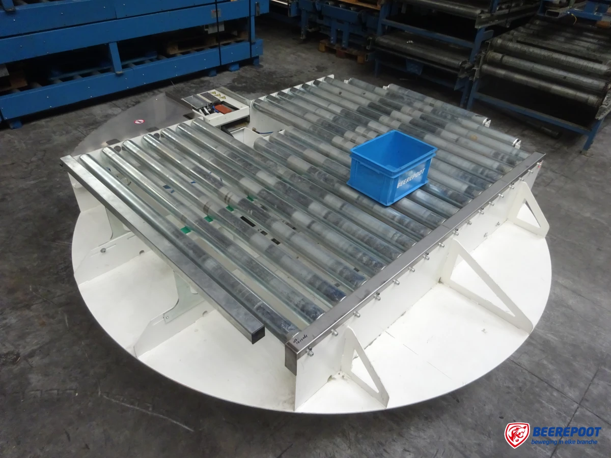 Roterende rollenbaanwissel